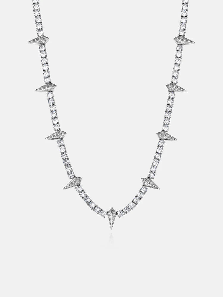 Thorn Moissanite Tennis Chain - Gold Vermeil