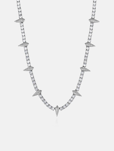 Thorn Moissanite Tennis Chain - Gold Vermeil