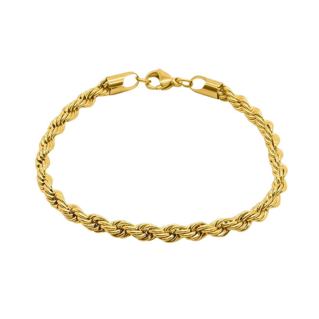 ROPE BRACELET 6MM - GOLD