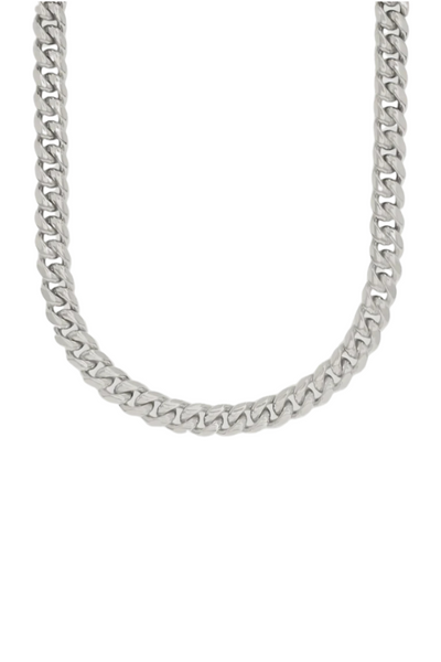 CLEAN BOXED CUBANA CHAIN. - 11MM WHITE GOLD