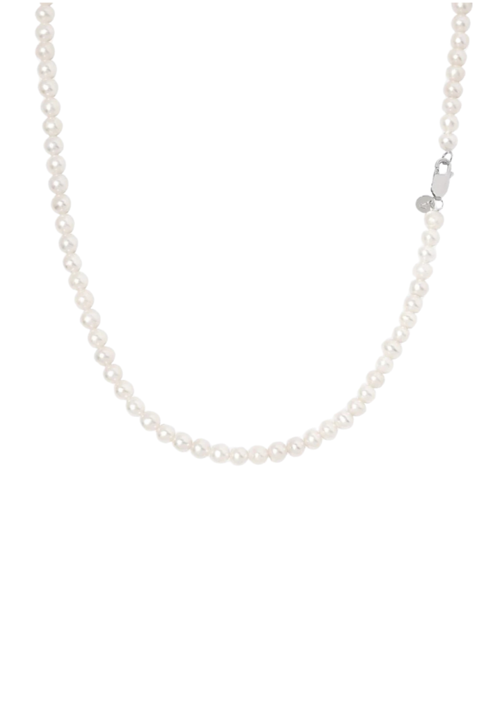 WATERPEARLS CHAIN. - 5MM WHITE GOLD