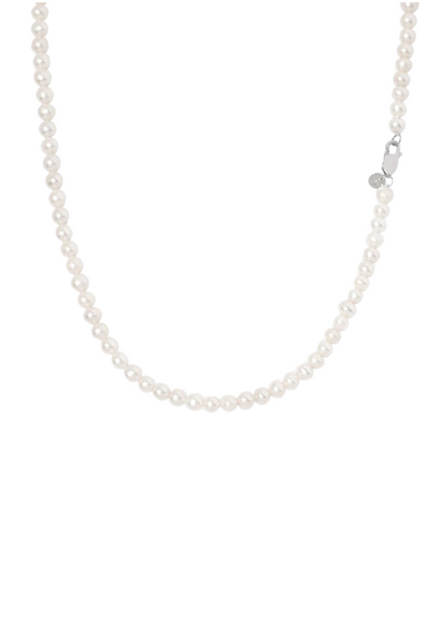 WATERPEARLS CHAIN. - 5MM WHITE GOLD