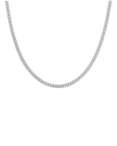 CLEAN CUBANA CHAIN. - 4MM WHITE GOLD