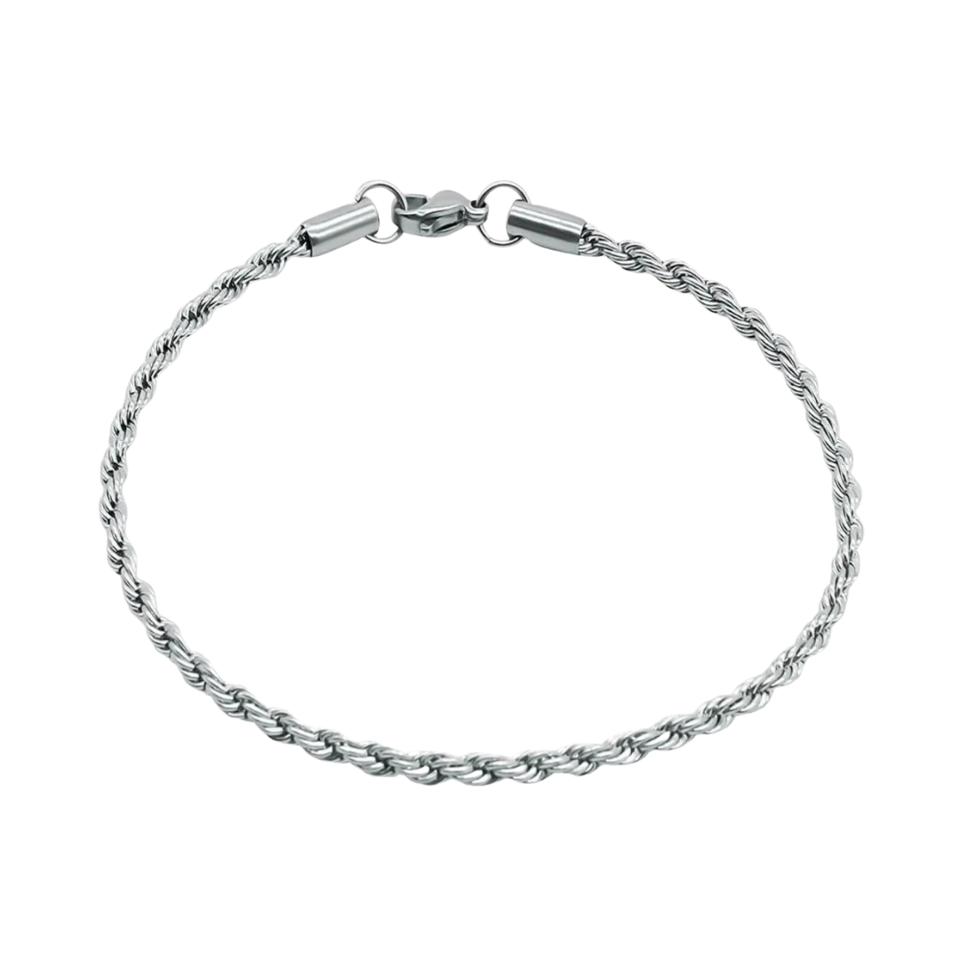 ROPE BRACELET 2MM- WHITE GOLD