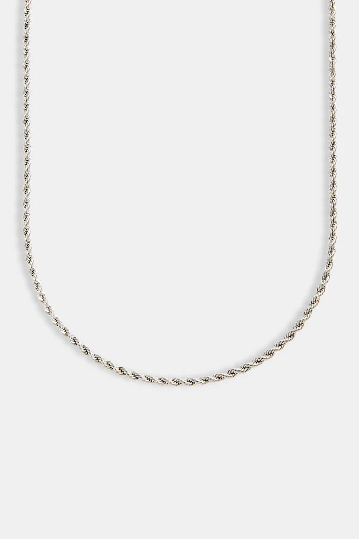 ROPE CHAIN 3MM - WHITE GOLD