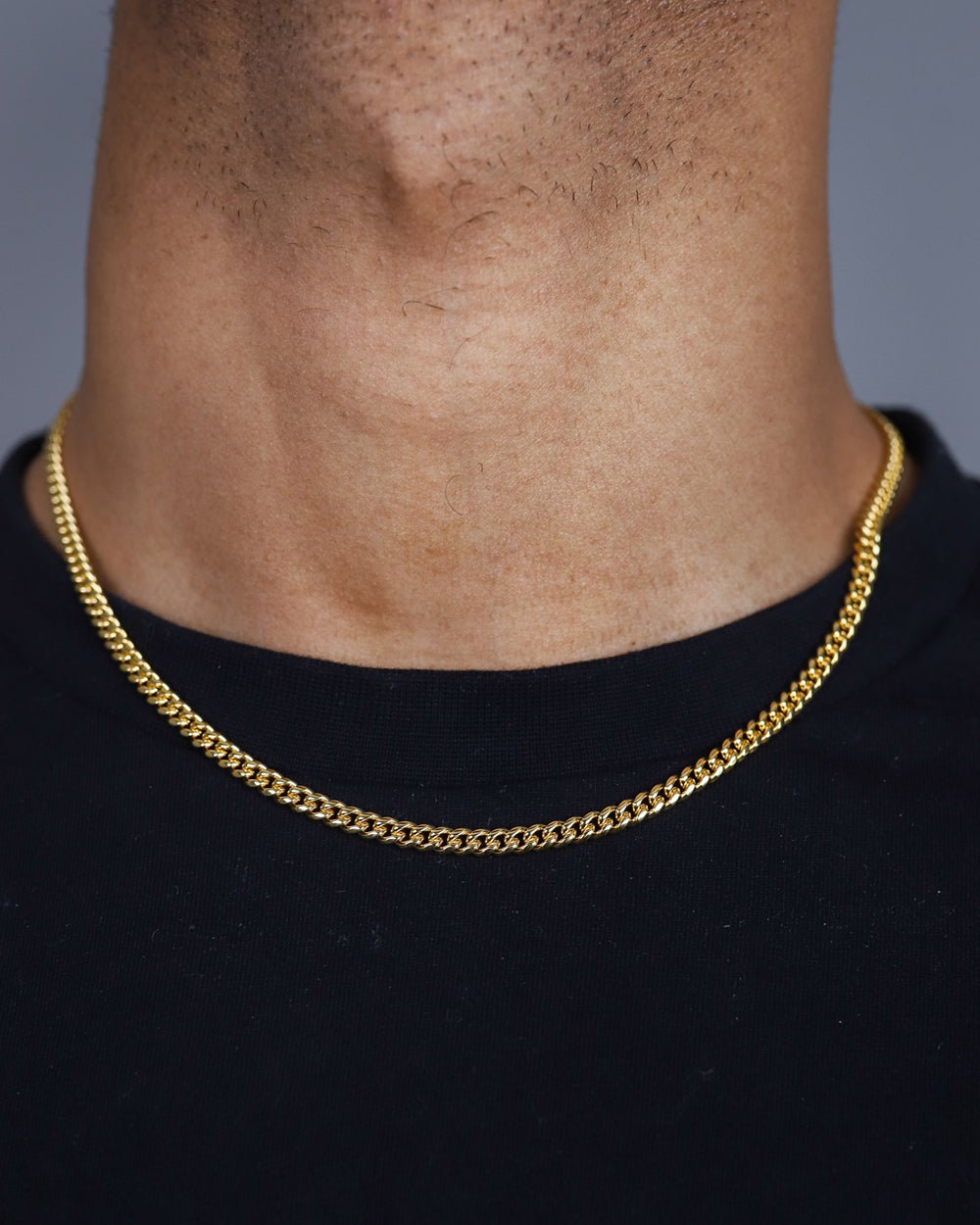 CLEAN CUBANA CHAIN. - 4MM GOLD