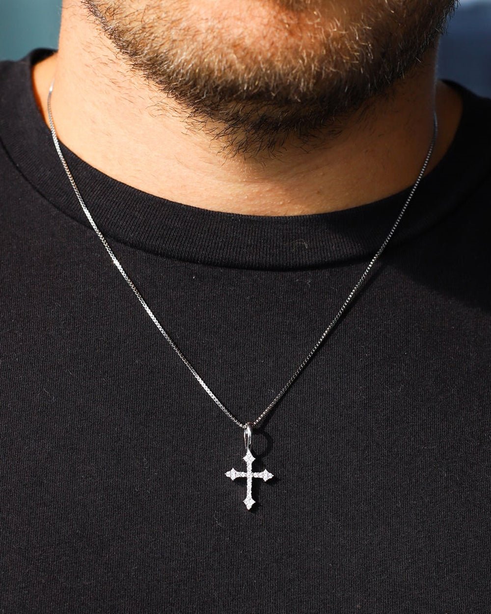 THE CROSS PENDANT 925. - WHITE GOLD