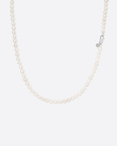 WATERPEARLS CHAIN. - 5MM WHITE GOLD